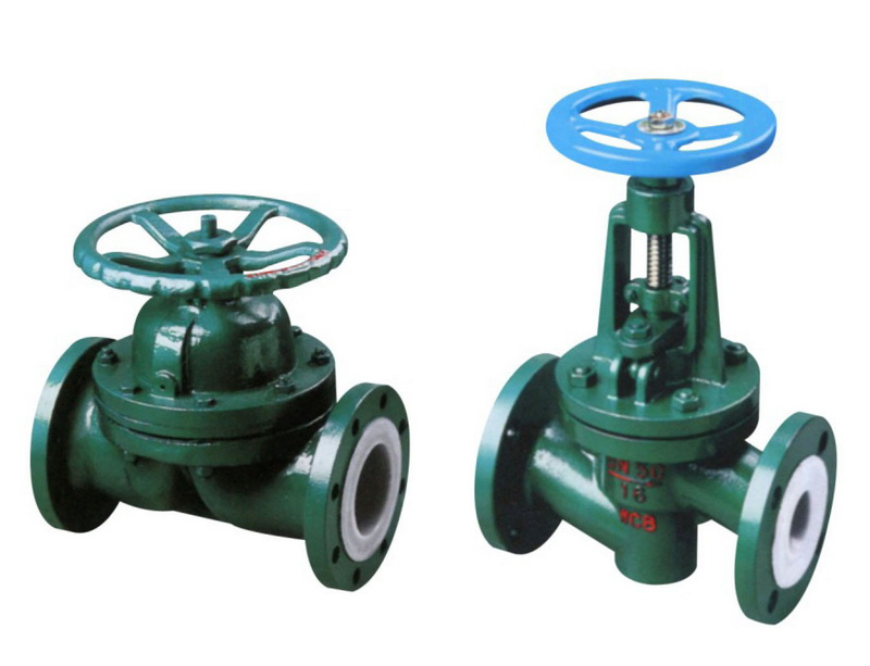 Fluorine lined globe valve