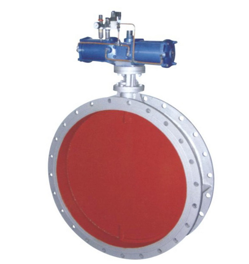 Aeration butterfly valve