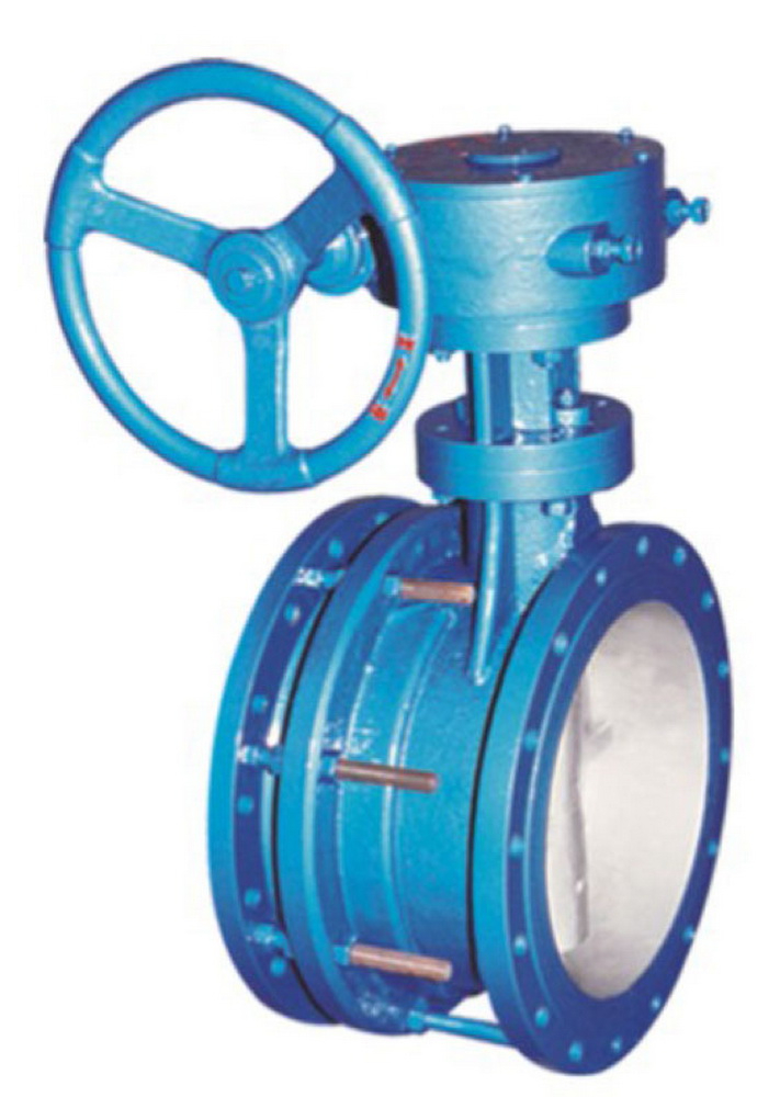 Flange expansion butterfly valve