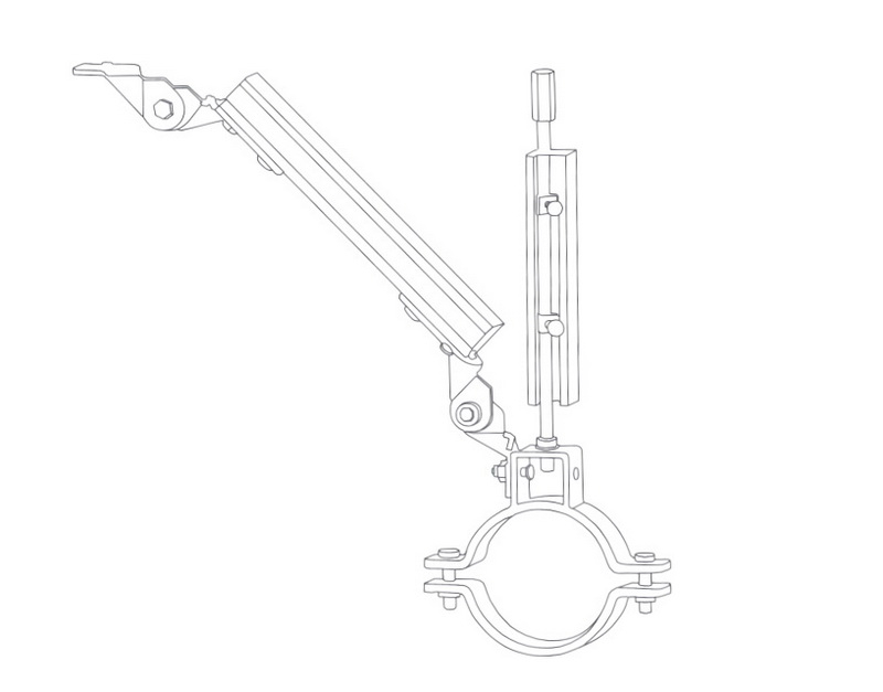 Single tube lateral support