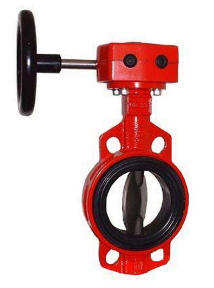 Turbine midline butterfly valve