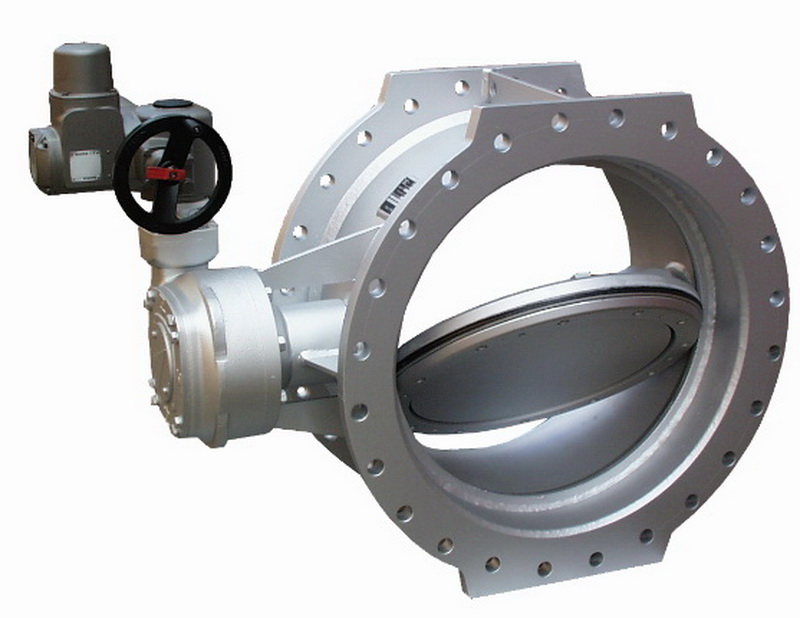 Electric butterfly valve.