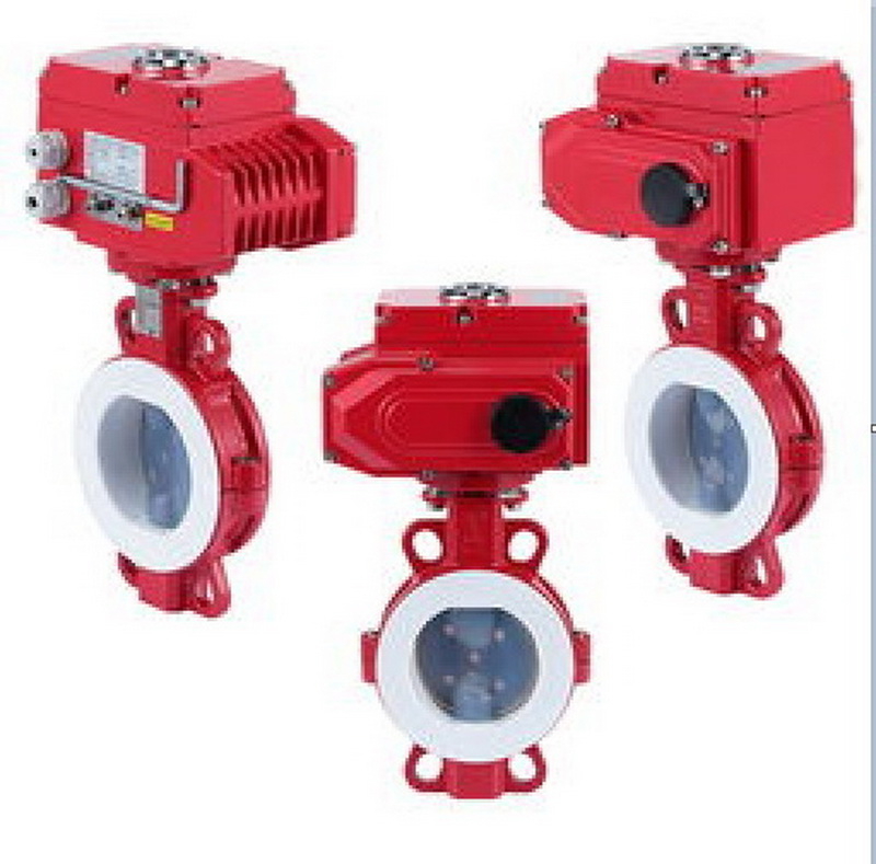 Electric Lining Fluorine Butterfly Valve.